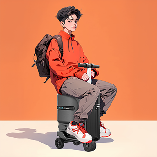 airwheelbbin宝盈集团骑行行李箱