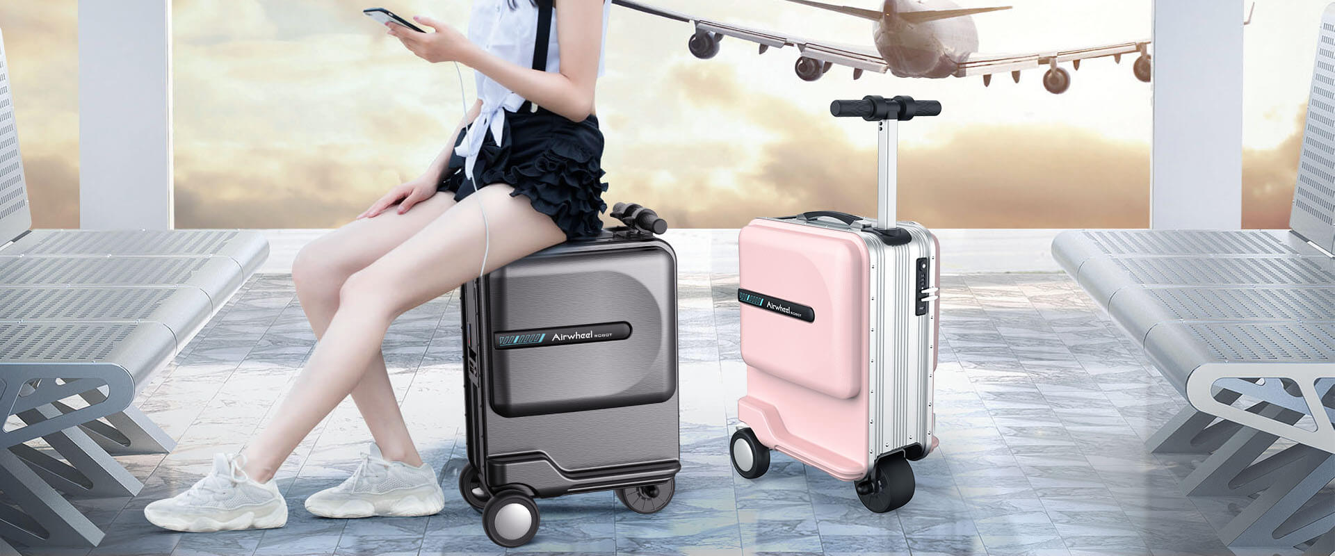 bbin宝盈集团Airwheel se3mini 智能登机行李箱